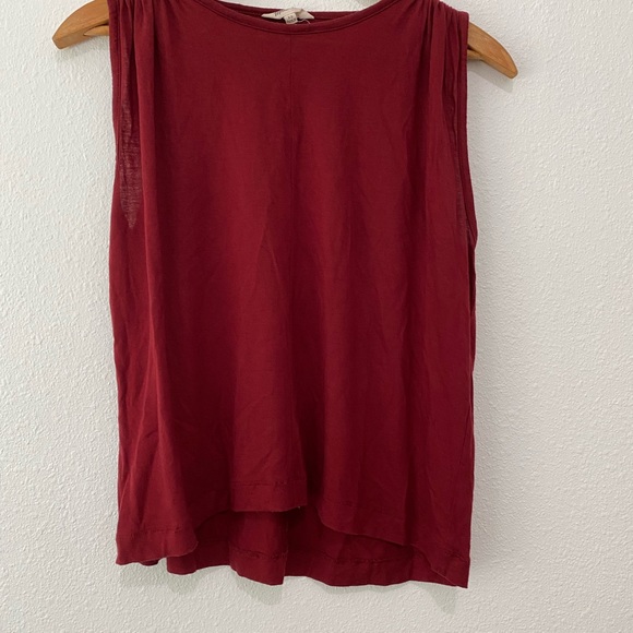 Madewell Overture Swing Tank Maroon SZ XS - Picture 3 of 5